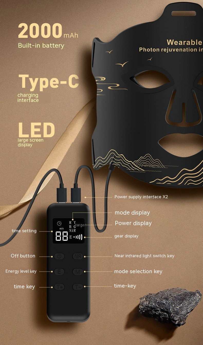 Red light therapy mask